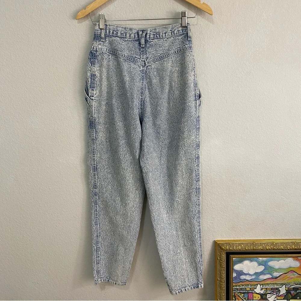 VTG P.S. Gitano High Waisted Acid Wash Mom Jeans‎ 100% Cotton | Size 6S W26